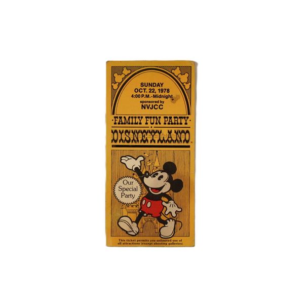 A Family Fun Party Private Party Disneyland Ticket