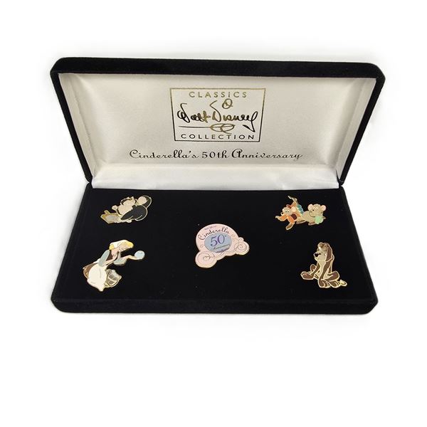 A Cinderella's 50th Anniversary Pin Set