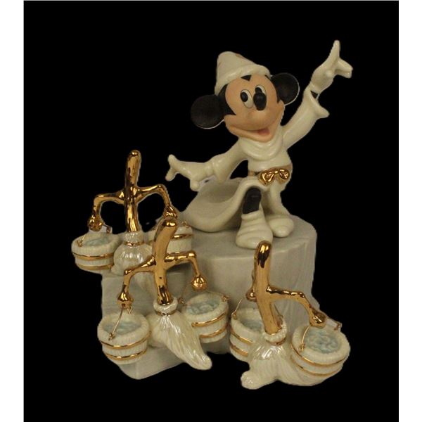 A Limited Edition Sorcerer Mickey Figurine by Lenox.