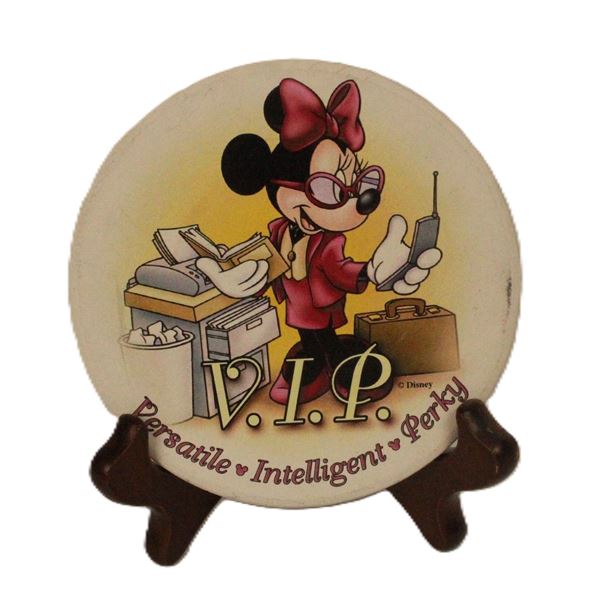 A Pair of Mickey and Minnie Mouse Coasters