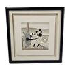 Image 1 : A Limited Edition Framed Steamboat Willie Print.