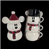 Image 1 : A Mickey Mouse Snowman Canister and Matching Mug Set.