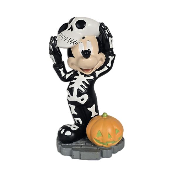 A Mickey Mouse Skeleton Costumed Mickey Figure.