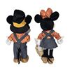 Image 2 : An Autumn Pilgrim Mickey and Minnie Door Greeter Set.