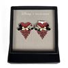Image 1 : A Pair of BaubleBar Mickey and Minnie Valentines Earrings.