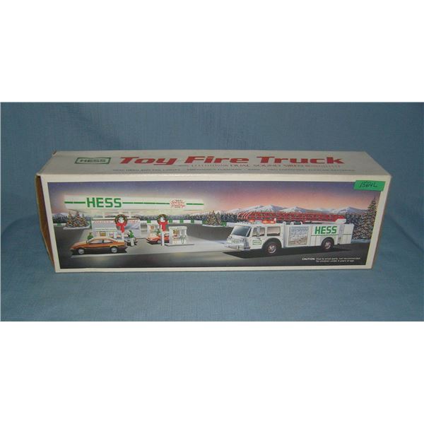 Hess toy fire truck with original box