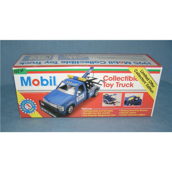 Vintage Mobil advertising toe truck bank