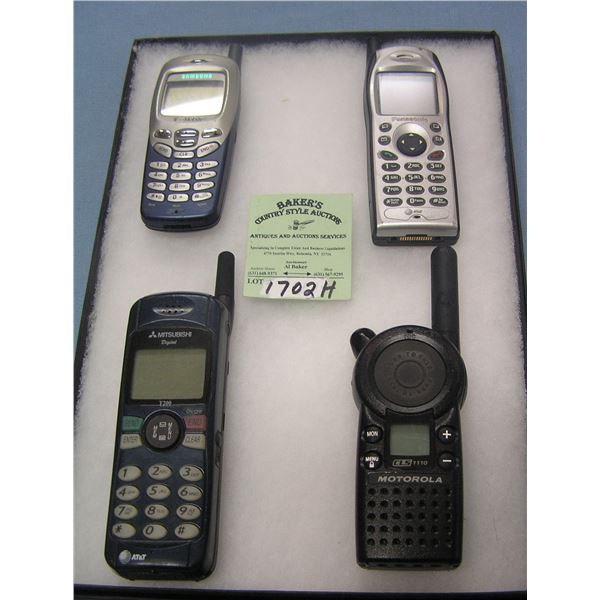 Group of modern cell phones