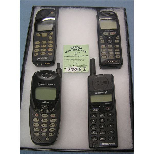 Group of modern cell phones