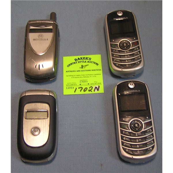 Group of modern cell phones