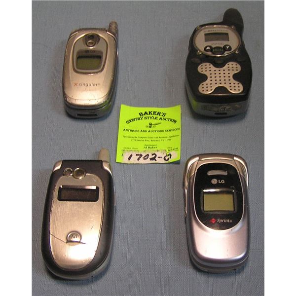 Group of modern cell phones