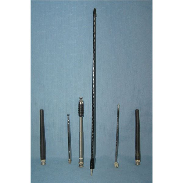 Group of scanner and 2 way radio antennas