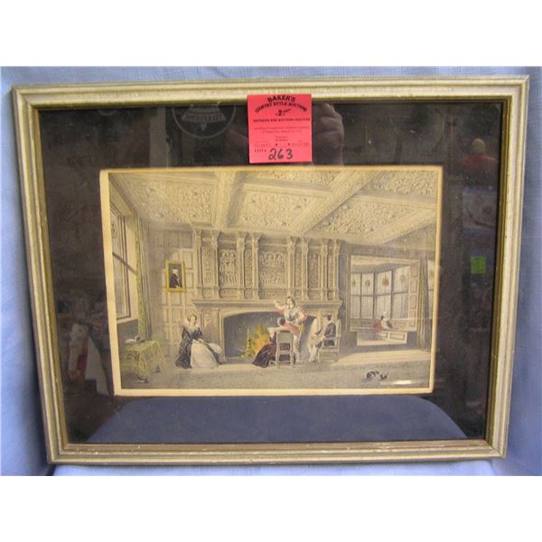 Antique print picturing royalty