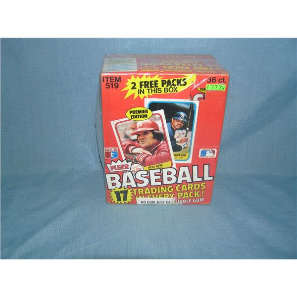 1981 Fleer box containing 36 unopened packs