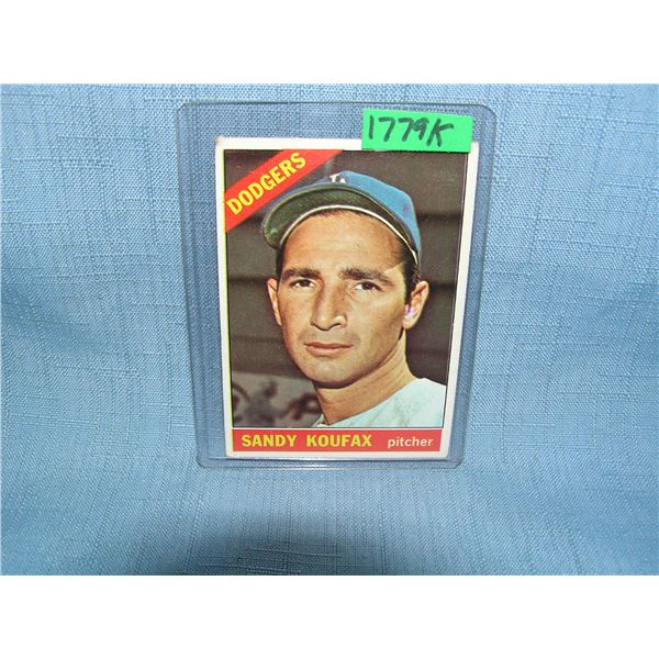 Sandy Koufax1966 Topps baseball card