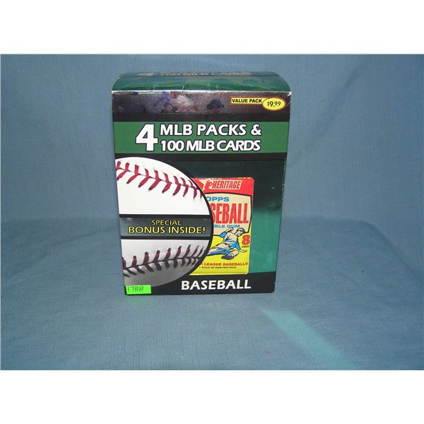 Factory packed box of baseball cards