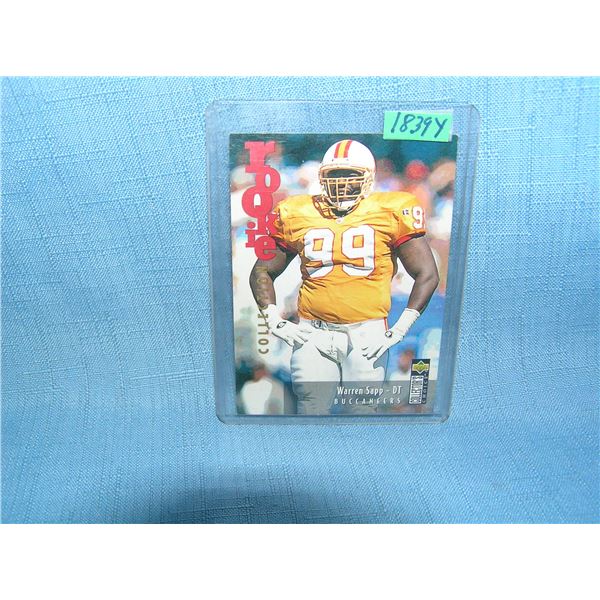 Warren Sapp rookie football card