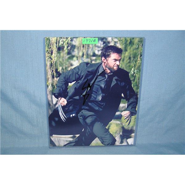 Hugh Jackman autographed 8 inch by 10 inch photo