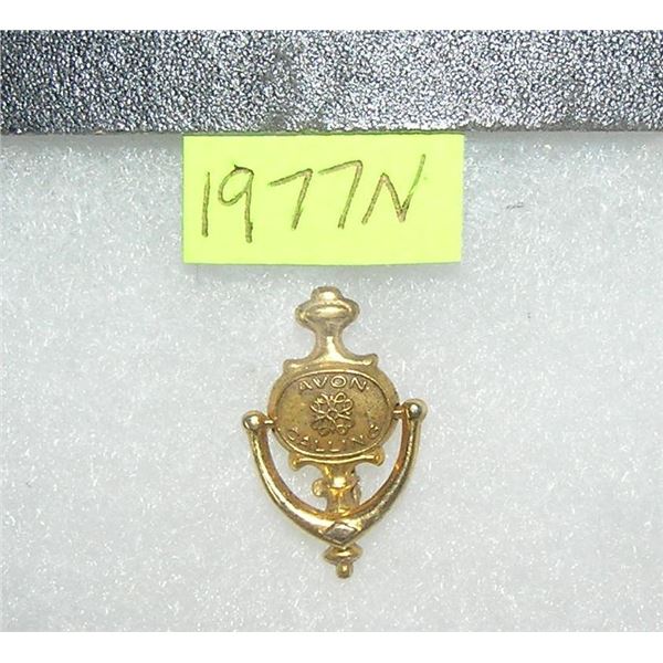 Vintage Avon door knocker shaped award pin