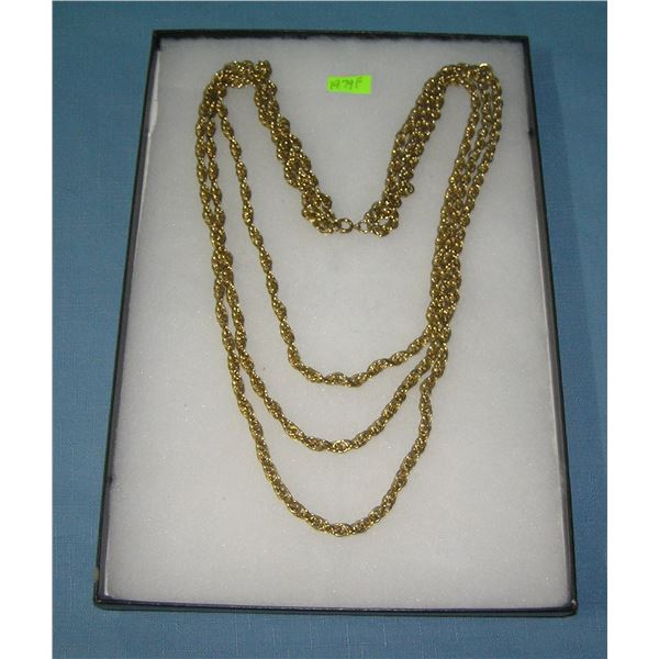 Heavy costume jewelry necklace