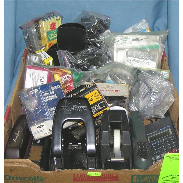 Large box of stationery items