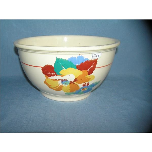 Floral decorated kitchen Kraft serving bowl