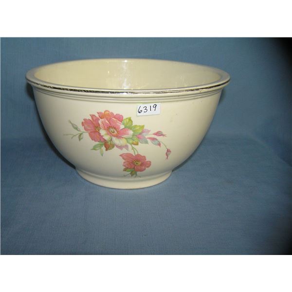 Floral decorated kitchen Kraft serving bowl