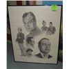 Image 1 : Bob Hope art work artist signed in frame