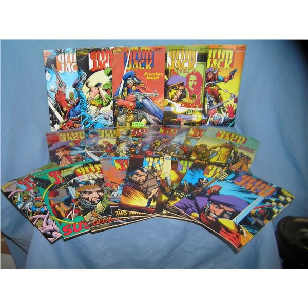 Large collection of Grim Jack comic books