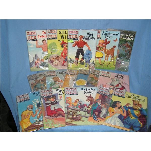 Large Collection of early Classic Illustrated Jr. Comic Books