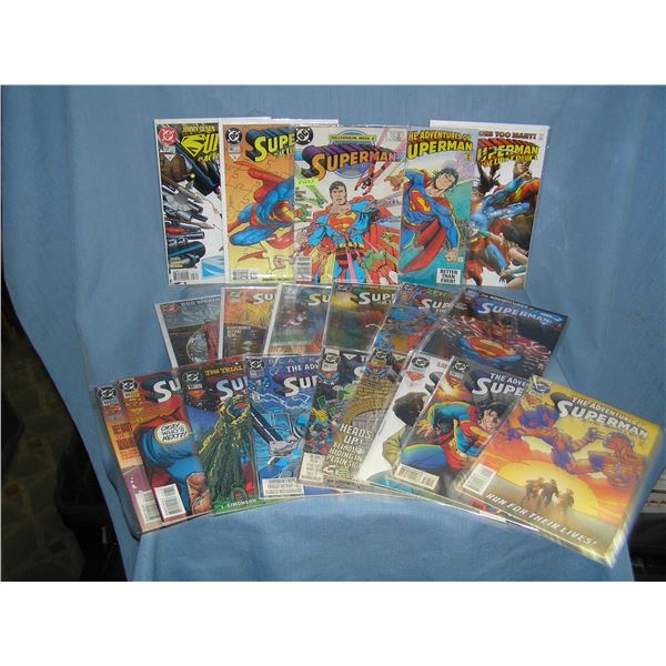 Large collection of vintage Superman Comic Books