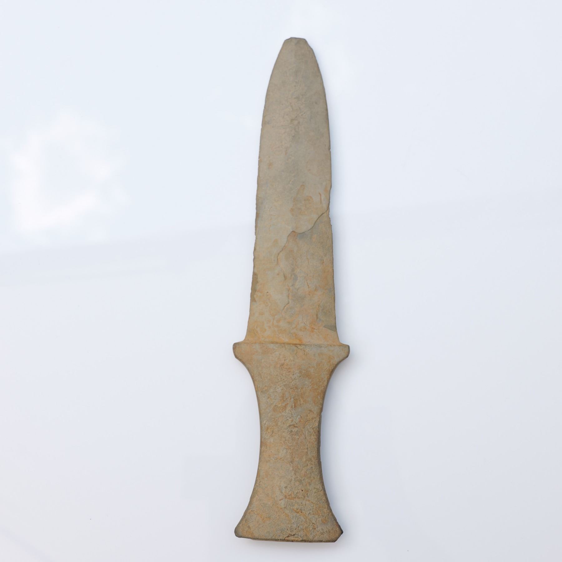 Ancient Carved Stone Blade Artifact