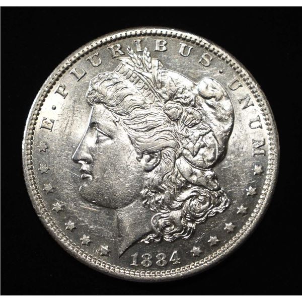 1884-S MORGAN DOLLAR AU/BU