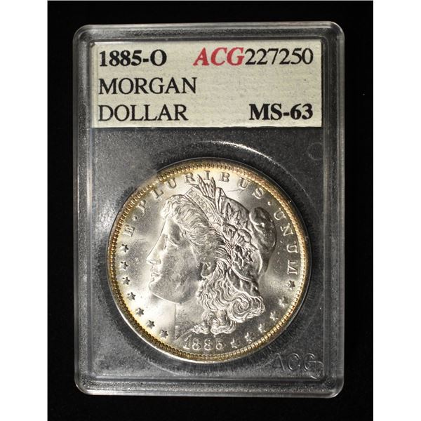 1885-O MORGAN DOLLAR CH BU