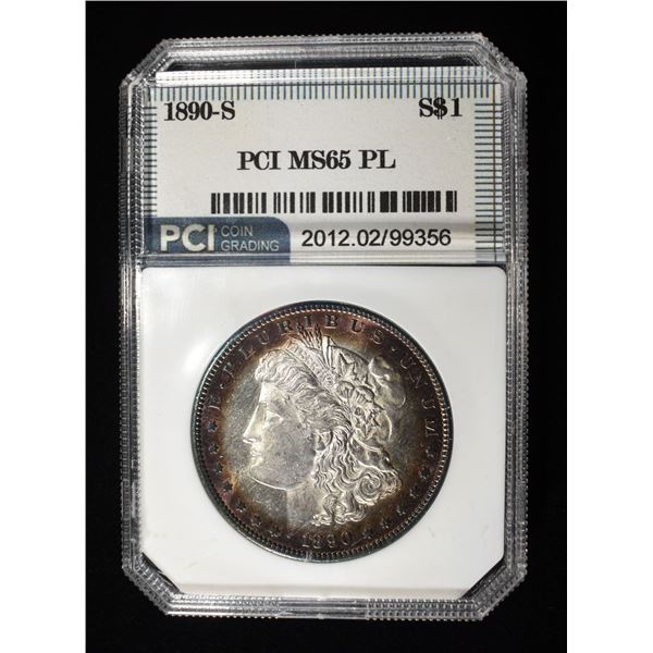 1890-S PL MORGAN DOLLAR GEM BU