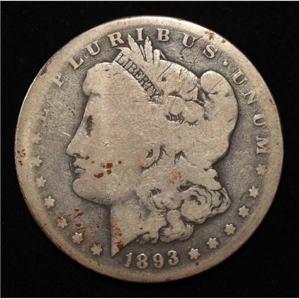 1893-S MORGAN DOLLAR GOOD