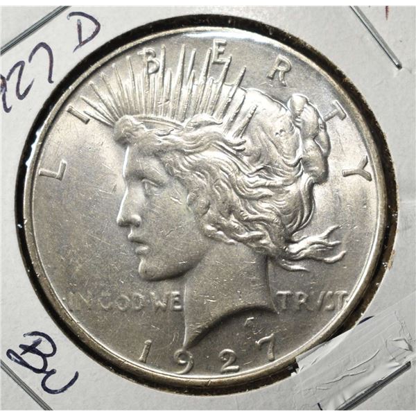 1927-D PEACE DOLLAR BU