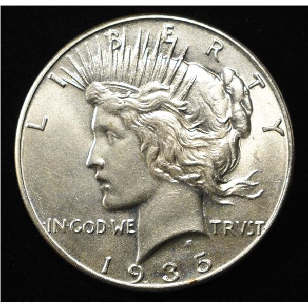 1935 PEACE DOLLAR XF/AU