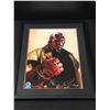 Image 1 : RON PEARLMAN SIGNED AND FRAMED HELLBOY 20 X 24 PICTURE - WWOC COA