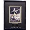 Image 1 : LTD EDITION HANK AARON SIGNED AND FRAMED 300 HIT CLUB DISPLAY (UPPER DECK COA)