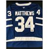 Image 1 : AUSTON MATTHEWS SIGNED TORONTO MAPLE LEAFS JERSEY - CENTER ICE COA