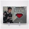 Image 1 : 2024 UPPER DECK BLACK DIAMOND DEBUT RELICS LUKE HUGHES ROOKIE CARD