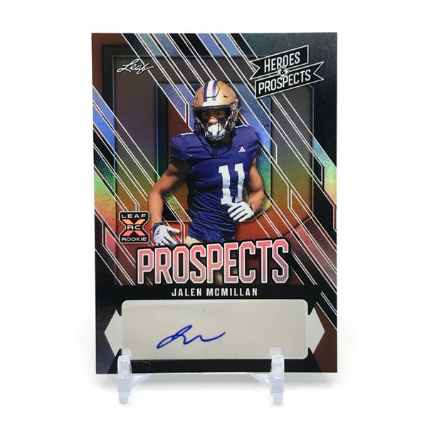 2024 LEAF JALEN MCMILLAN SIGNED ROOKIE TRADING CARD