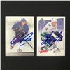 Image 1 : LOT OF 2 SIGNED MARKUS NASLUND TRADING CARDS