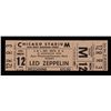 Image 3 : Led Zeppelin Original 1980 Chicago Stadium Concert Ticket