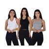 Image 1 : Reflex L/G Ribbed Seamless Tank 3-Pack in Assorted Colors
