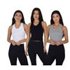 Image 2 : Reflex Ribbed Seamless Tank Tops 3-Pack M/M