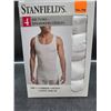 Image 2 : Stanfield’s 4-Pack Rib Tanks, 100 Percent Combed Cotton, Size XXL