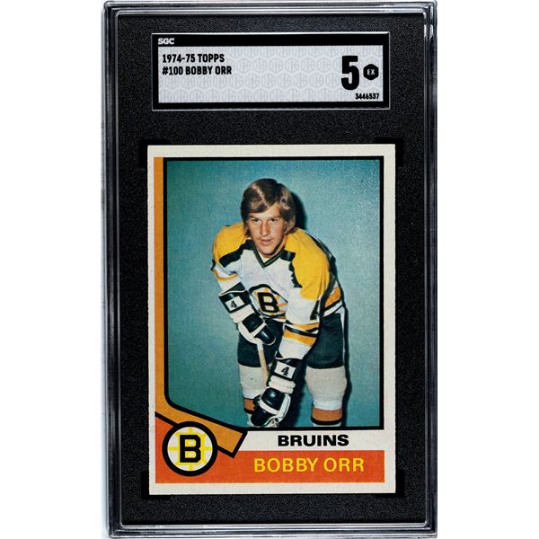 1974-75 Topps #100 Bobby Orr (SGC 5)