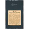 Image 2 : 1937 World Wide Gum #51 Harvey "Busher" Jackson (SGC 3)
